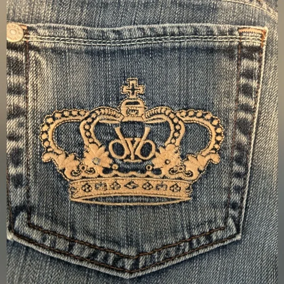 ✨SALE✨Victoria Beckham Faded Cropped Jeans - sz 29 - Picture 1 of 7